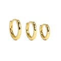 Joolim Jewelry 18K Gold Plated Simple Huggie 925 Sterling Silver Hoop Zircon Earring  Fashion Jewelry Wholesale