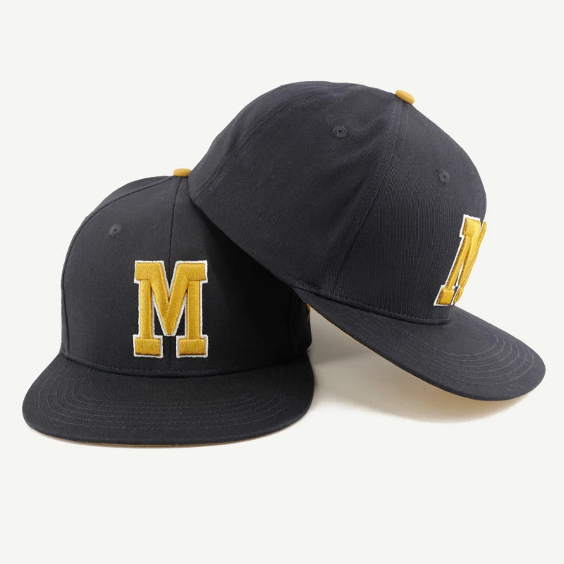 Custom logo Cotton 6 Panel 3d Embroidery Flat Brim Stretch Fitted Hat Snapback Cap