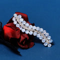 Miallo White Color Zircon Wedding Jewelry Sparkly Rhinestone Braided Hair Clips Wedding Bridal Headpiece