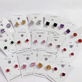 Factory Special Offer Fashion Simple Silver Needle Diamond Multicolor Titanium Steel Stud Small Sweet Cute Butterfly Shape