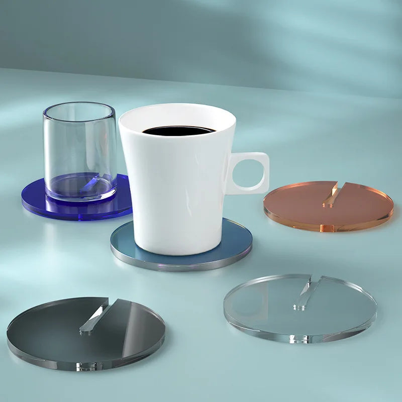 No Minimum Customized Coffee Cup  Acrylic Coasters with logo