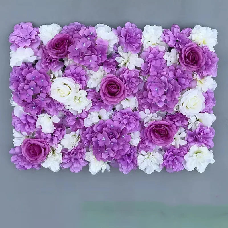 2026 Wholesale Decoration Purple Flower Walls for Wedding Event