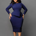 Hot Sell Women Elegant Fashion Dresses Women Wrap Buttocks Casual Dresses New Style Self-Cultivation of Temperament Dress