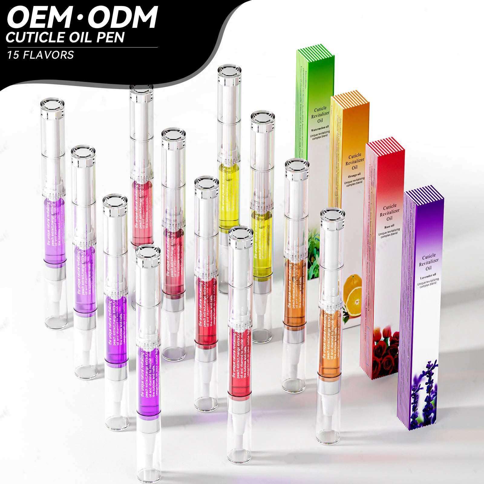 JTING Low Moq Free  Custom 15 Flavors Natural Nutrition Nail Cuticle Oil Pen Cuticle Oil Tubes 3ml OEM Private Label logo Design