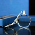 DIY Crystal Blank Keyring Crystal Glass Keychain Custom