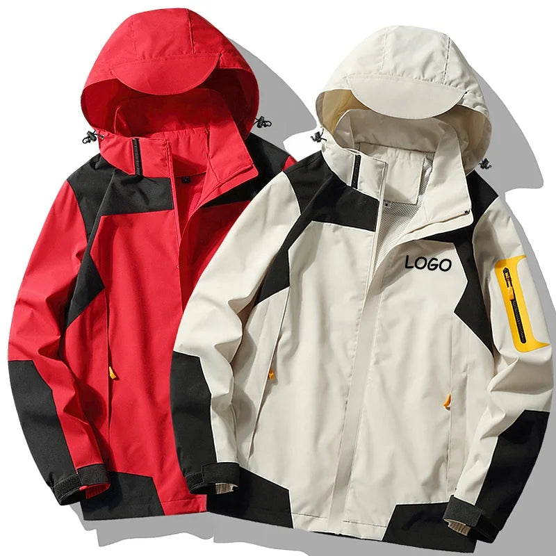 Oem Custom Hiking Outdoor Jacket Coat Waterproof Windproof Wind Breaker Windbreaker Jacket for Men Women