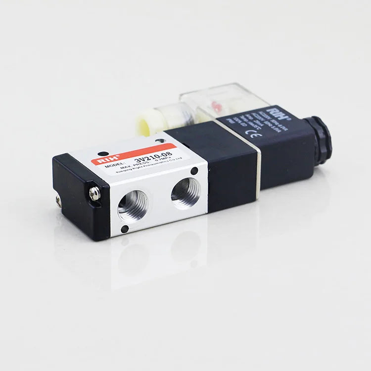 3V210-08 Air Single Coil/ Electrical Control Pneumatic Valve AC220V 3 Way 2 Position 3/2 Solenoid Air Operated Valve