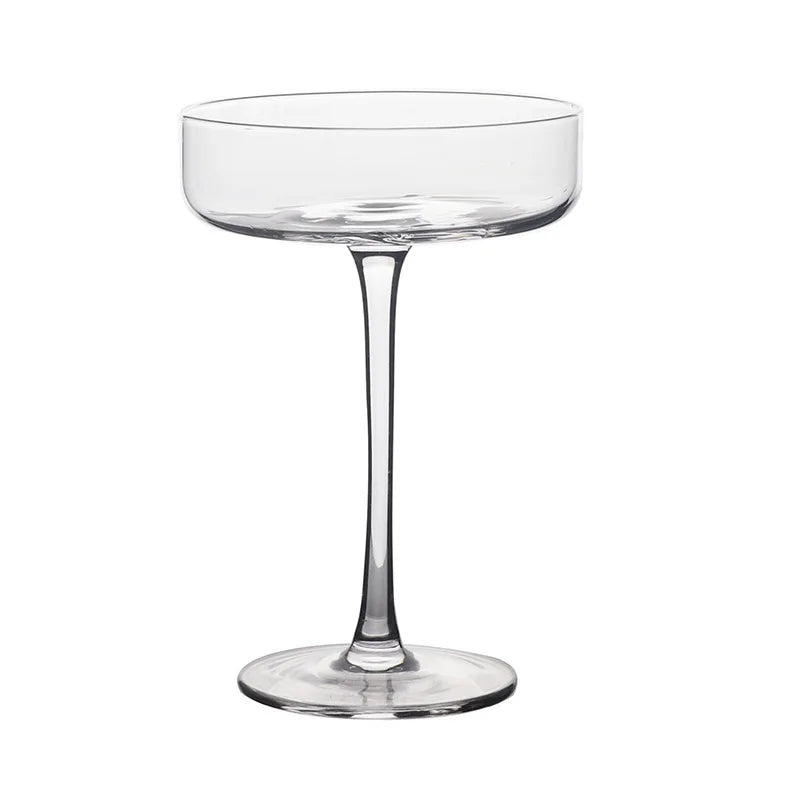 KLP Creative Cocktail Glass With High Legs Horizontally Cut Martini Glass champagne Glass High Aesthetic Value Martini Glass