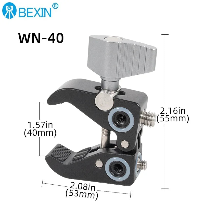 Factory New Durable Aluminum Alloy Adjustable Camera Desktop Clip for Installing Digital Camera Ball Head