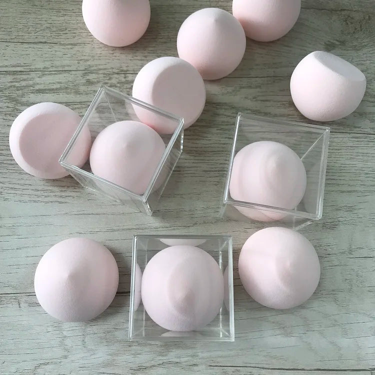 Original Ultra Cotton Candy Soft Peach Shape Marshmallow Makeup Sponge Beauty Acrylic Box Cosmetic Product