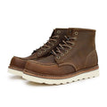 Goodyear for  Men's Winter Ankle Boots Genuine Leather Square Toe Desert Comfortable Lace-Up Closure Height Increasing Fla