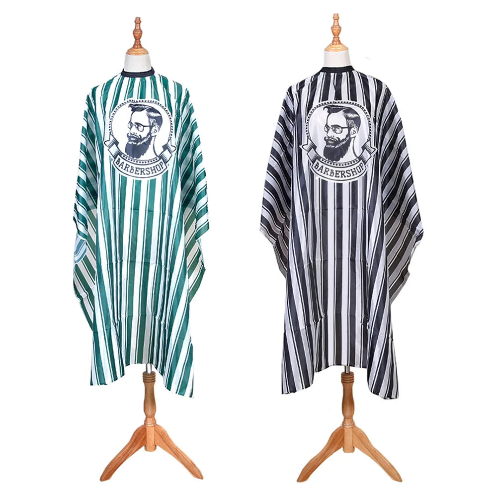 OEM Custom ISO BSCI Certified Polyester Waterproof AZO FREE Eco-friendly Hair Salon Barber Cutting Cape Full Printing Designs