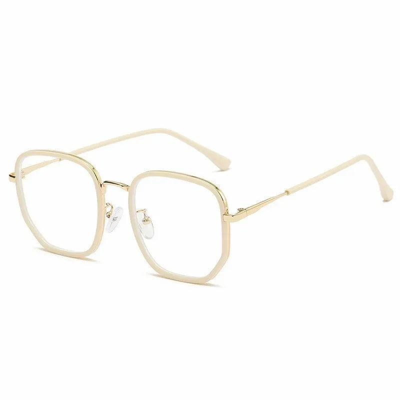 ADE WU LB9038 Fashion Blue Light Blocking Glasses Women Oversized Square Optical Eyeglasses for Prescription
