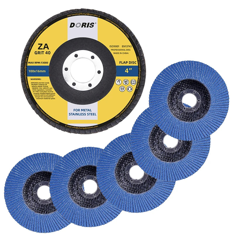 115mm Zirconia Flap Disc 4.5 Inch Flap Disc for Stainless Steel