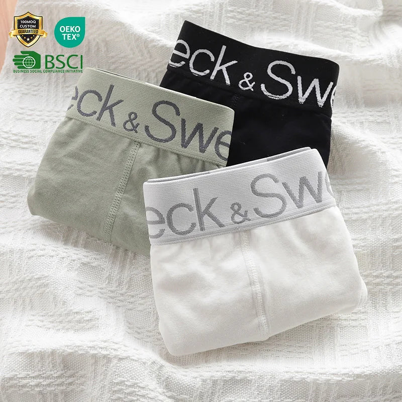 Wholesale Custom Logo OEM Factory Sport Style Breathable Cotton Wide Band Calzoncillos De Hombres Men Underwear Briefs for Men