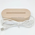 Wholesale Idea Gift Light Wooden Led Table Lamp Acrylic Night Light Blank for DIY Wood Base