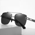 A671 Outdoor frameless driver pilot men big two bridge sunglasses polarized