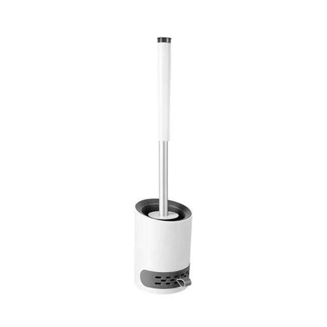 Best Sale Bathroom WC Wall Mounted Stainless Steel Handle Silicone Toilet Brush with Holder