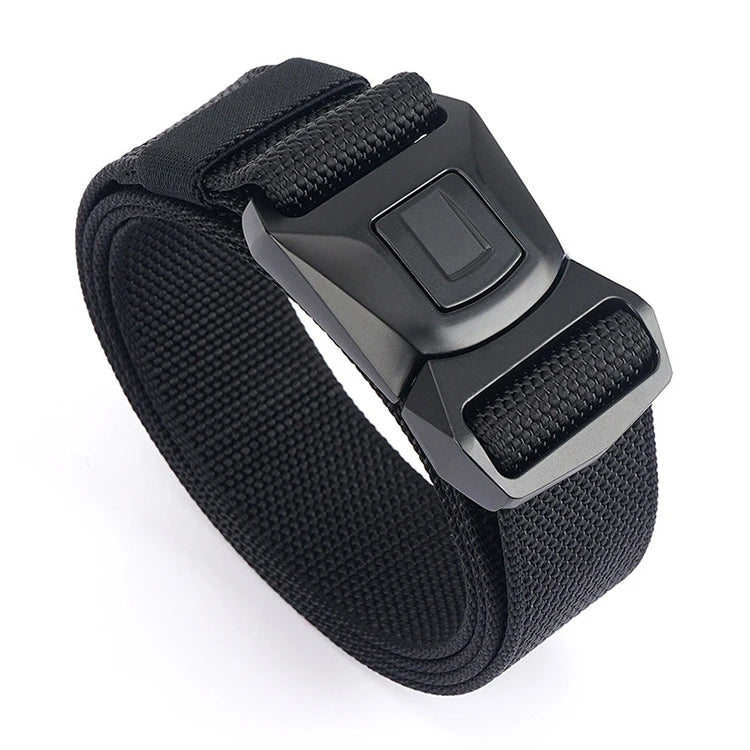 Stock Men's Fabric Belt Metal Buckle Quick Release Tactical Belt Hunting Hiking Sports Belt Strap