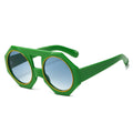 Vintage Fancy Sunglasses Retro Style Double Girder Big Irregular Frame Sunglasses Candy Colored Sunglasses for Girl