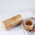 Round Natural Custom Logo Box Corner Protectors Eyeglasses Luxury Eyeglasses Men Protection Sunglasses Wood Bamboo Case