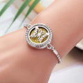 Wholesale OEM Essential Oil Perfume Diffuser Stainless Steel Butterfly Aromatherapy Women Bracelet