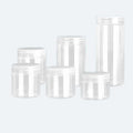100/150/180/200/250/300/400/500ml Plastic Food Jars Kitchen Cookie Sealed Cans Kitchen Storage Organization Food Storage Box