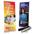 Portable Roll up Banner Stand With Durable Aluminum Frame for Longevity