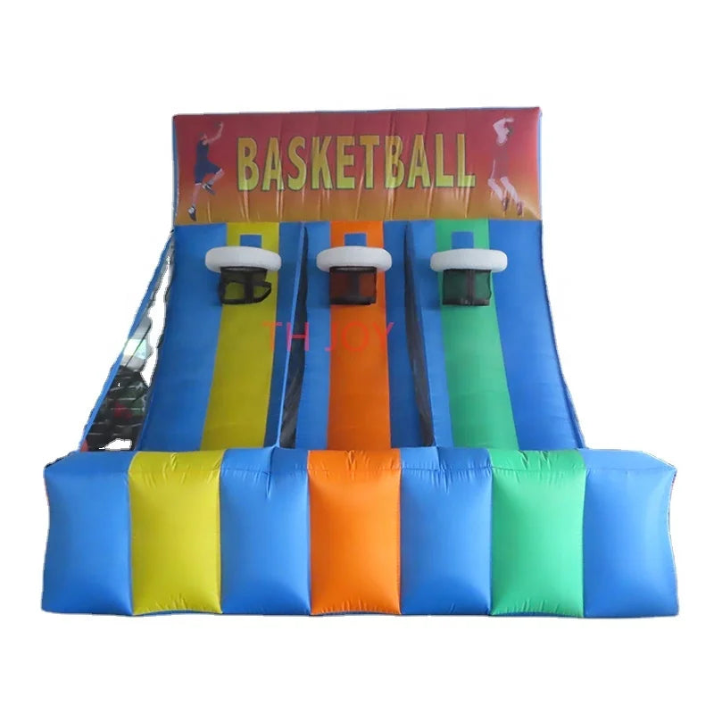 Free air Ship to Door 3.5x3m Inflatable Ball Tossing Sport Game Big Inflatable Basketball Hoop Games for Adults and Kids
