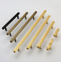 Hot sale black gold chrome antique coffee solid brass kitchen cabinets door handles and knobs