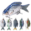 WEIHE Artificial 9.5CM 22.5G Realistic Hard 2 Segmented Fish Lure Multi-jointed Fishing Lures Swim Bait