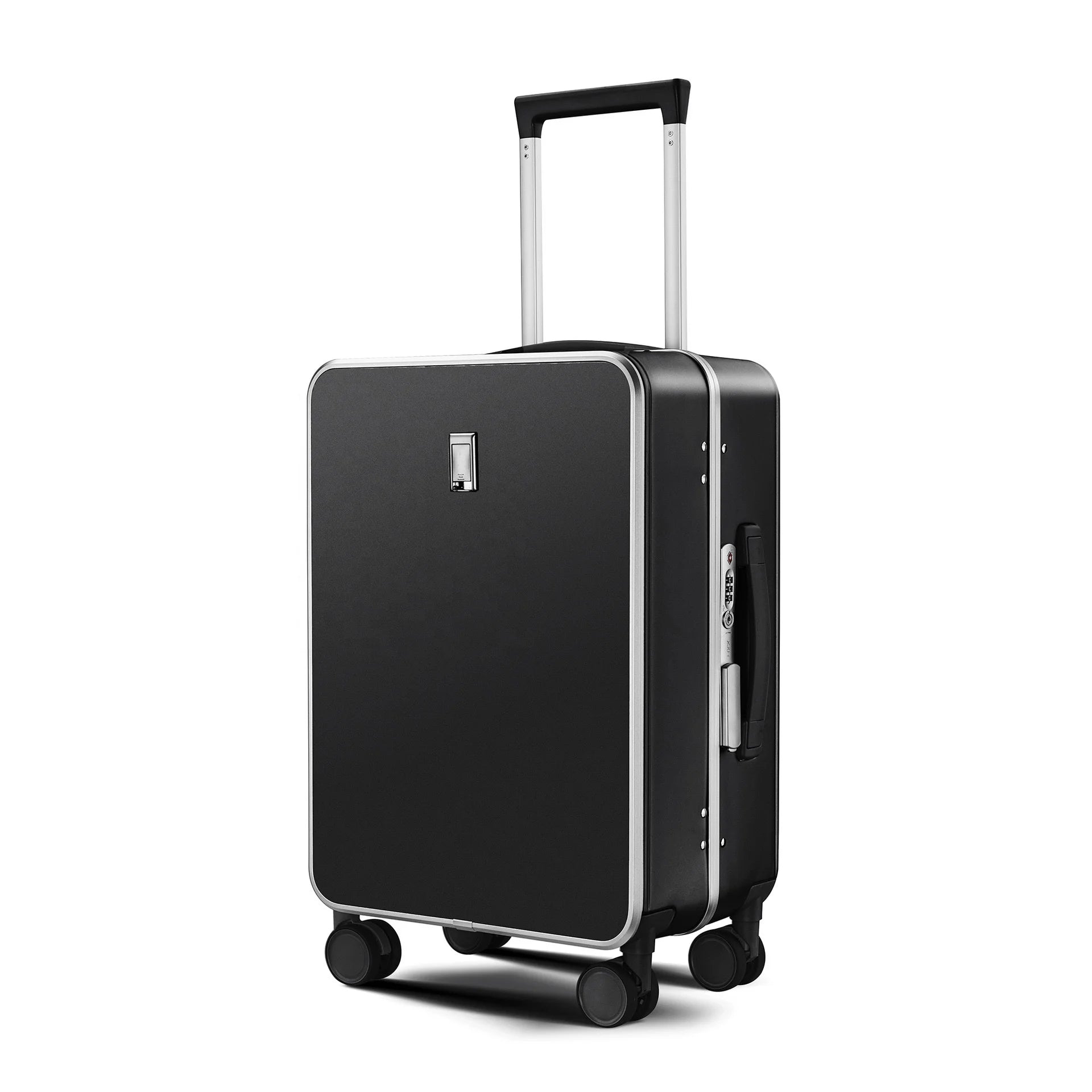 Unisex High-Durable 26\" 30\" 32\" Aluminum Frame Cabin Luggage Set Front Opening ABS Cup Holder Multi-piece Modern Cartoon