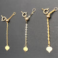 AU750 Lobster Spring Clasp Real 18K Gold Clasp for Jewelry Making Heart Extender Chain Custom Logo Handmade Jewelry Findings