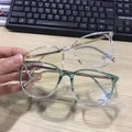 DOISYER 2021 Adult Gaming Glasses TR90 Metal Frame 100% Anti-Light Blue Filter Anti-Fog Solid Pattern Optimal Light Protection