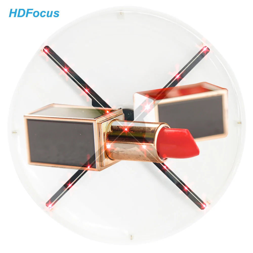 HDFocus 50Cm Hologram Fan Cloud App Control 3D Holographic 3D Sign Hologram Fan Led 3D Projector