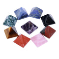 Natural Healing Stone Orgone Red Tiger Eye Chakra Point Organite Gemstone Clear Quartz Crystal Pyramid for Gift