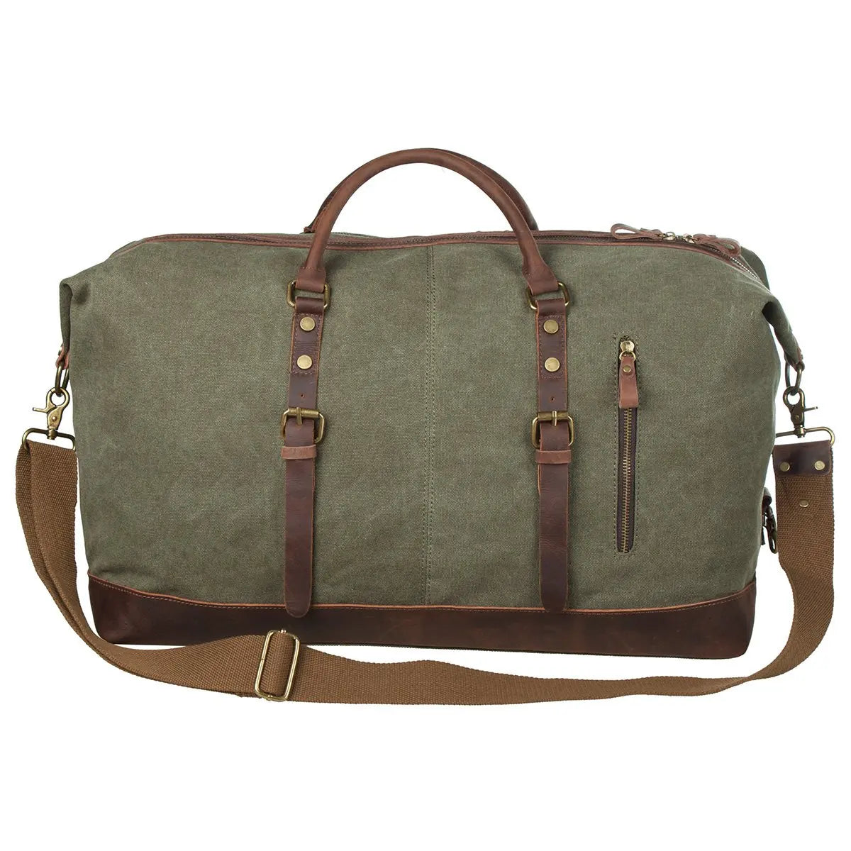 2024 Weekender Bag Travel Canvas PU Leather Travel Duffel Shoulder Weekend Bag Weekender Overnight Carry on Handbag