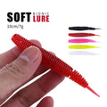 HENGJIA Wholesale Different Colors Pupa Bait Soft Fishing Lure Fat Worm Soft Lure for Fishing Bass Perch