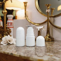 CE Wholesale 50ml PP Plastic Roller Ball Bottle Personalized Perfume Roll-on Deodorant Garrafa Bottle Roll Medicine Pills 100pcs