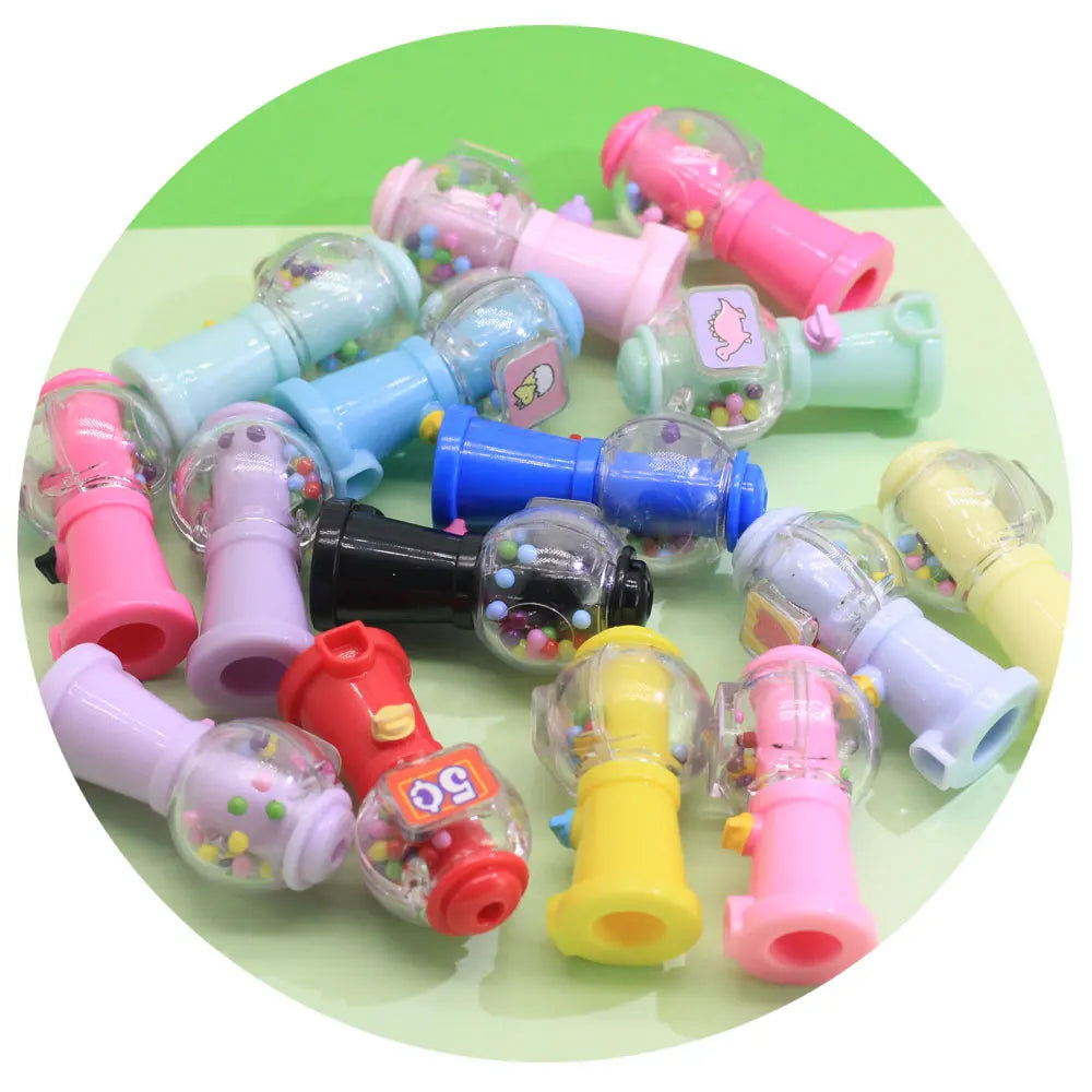 Resin Plastic Colorful Gashapon Machine Doll House Play Toys Gift 3Pcs/set DIY Craft Accessories