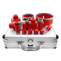 1 Set/13pcs Vacuum Brazed Diamond Drill Bit Set Hole Saw Kit Granite Marble Core Drilling Bit Tile Cutter for Angle Grinder