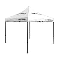 NRTeam 3x3 White Gazebo Heavy Duty Steel Frame Oxford Cover Fabric Side for Outdoor Events Gardens Garden Canopy Custom Logo