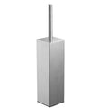 Modern Long Handle Stainless Steel Bathroom Cleaning Brush and Toilet Brush Set with Floor Mount for Hotel Use