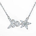 Trendy 925 Silver Zircon Solitaire Pendant Necklace Rhodium Plated Tarnish Free Fashion Jewelry Gift
