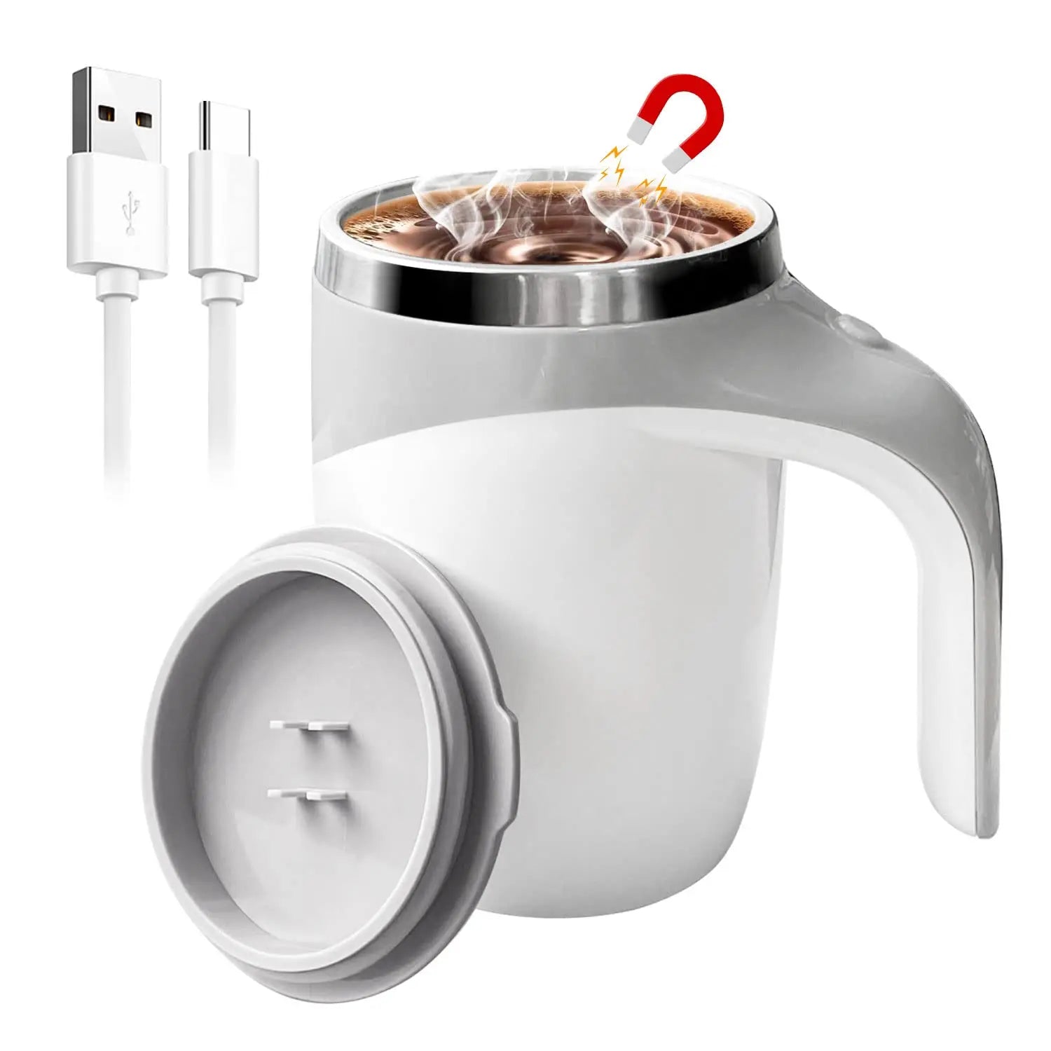 Self Stirring Coffee Mug Electric Self Mixing Mug Automatic MagneticCoffee Milk Cocoa Tea Hot Chocolate Rechargeable 380ML