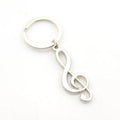 Modern Popular Jewelry Pendant Alloy Keychain Personalized Custom Shape Music Symbol Car Keychain