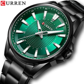 CURREN Classic Simple Stainless Steel Quartz Wristwatches Fashion Brand Men's Watches with Luminous Hands
