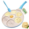 Griddle Pan Double Sided Pancake Pan Cast Aluminum Frying Pan Cake Silicon Mold for Kids