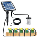 Solar Auto Drip Irrigation Kit System Built-in 1800 MAh Battery & Weatherproof Solar Panel Solar Automatic Watering Garden