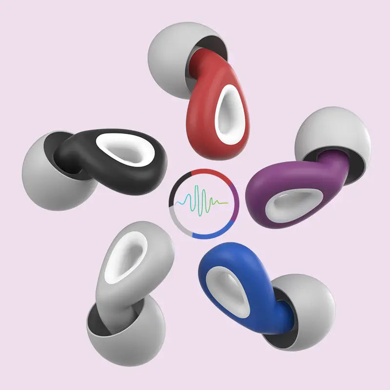 Comfortable Silicone Earplugs Noise Reduction Washable Sound Blocking Hearing Protection Sleep Work Study Snoring Safety Feature